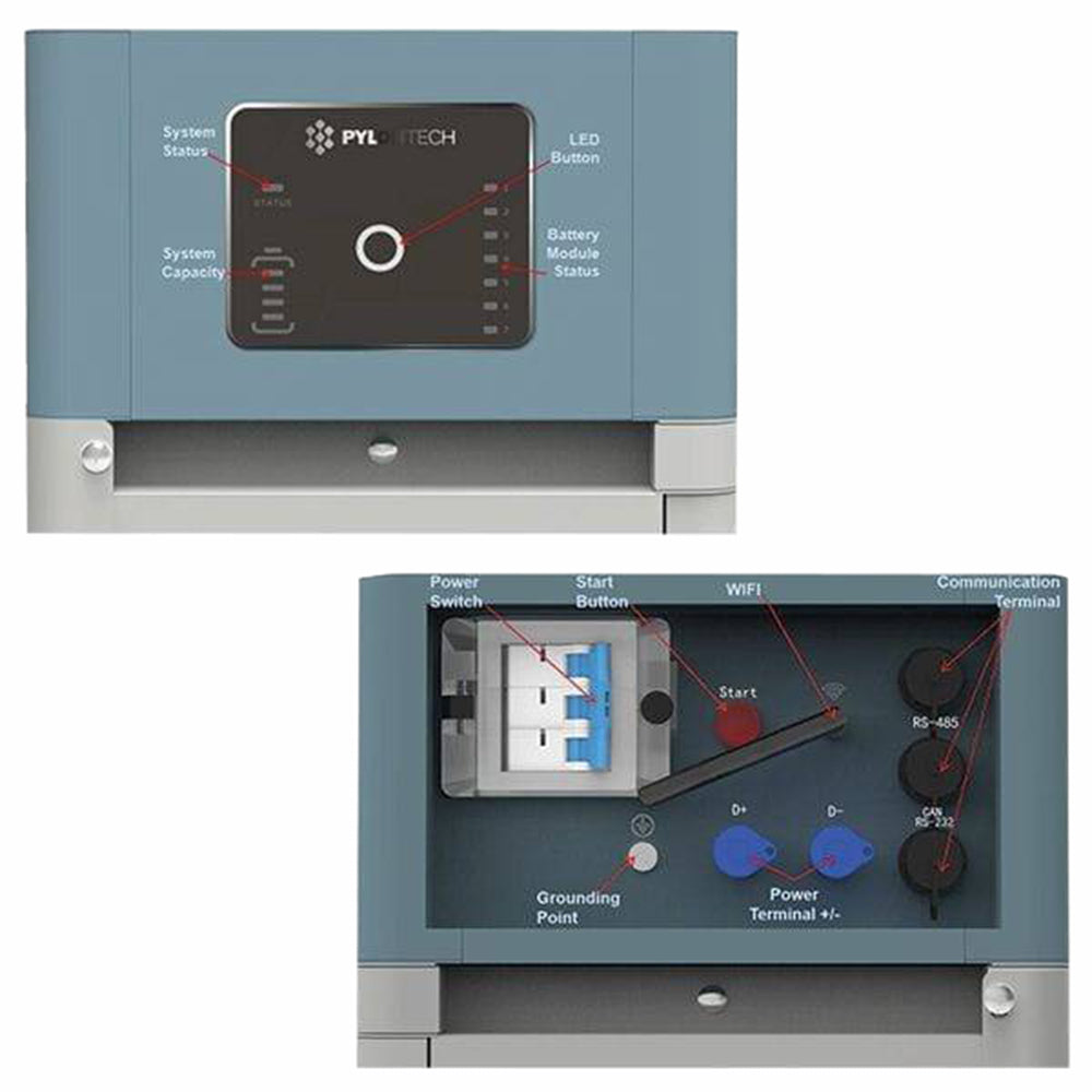 Pylontech Force-H2 96V 7,1-10,65-14,2kWh LiFePO4 Akku + BMS