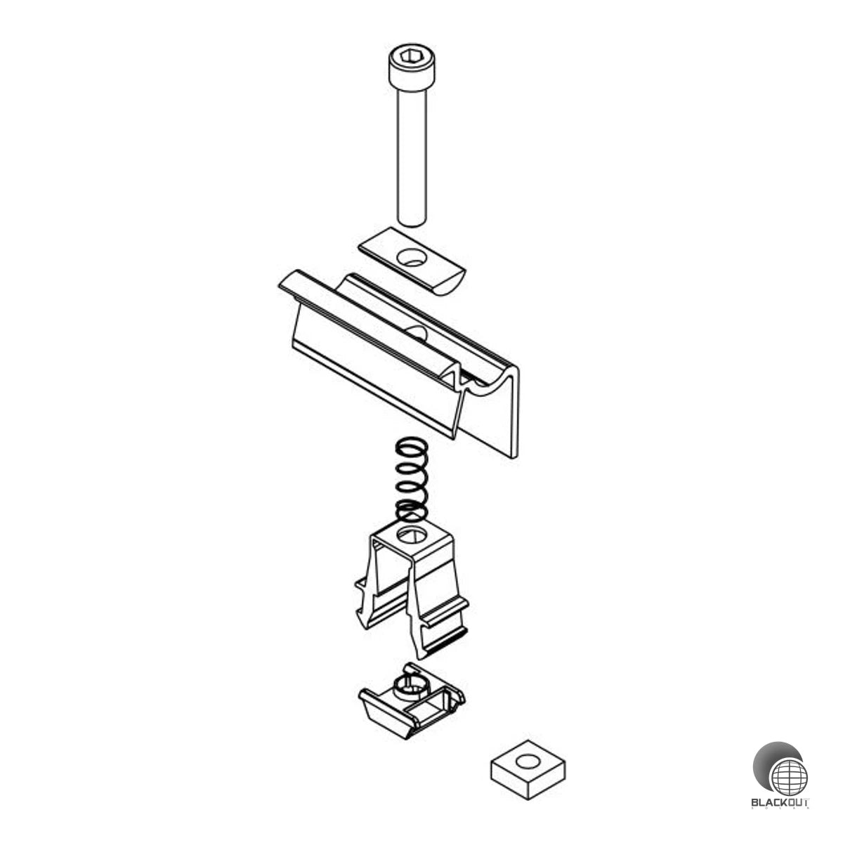 K2 Systems OneEnd Endklemme universal 30-42 mm