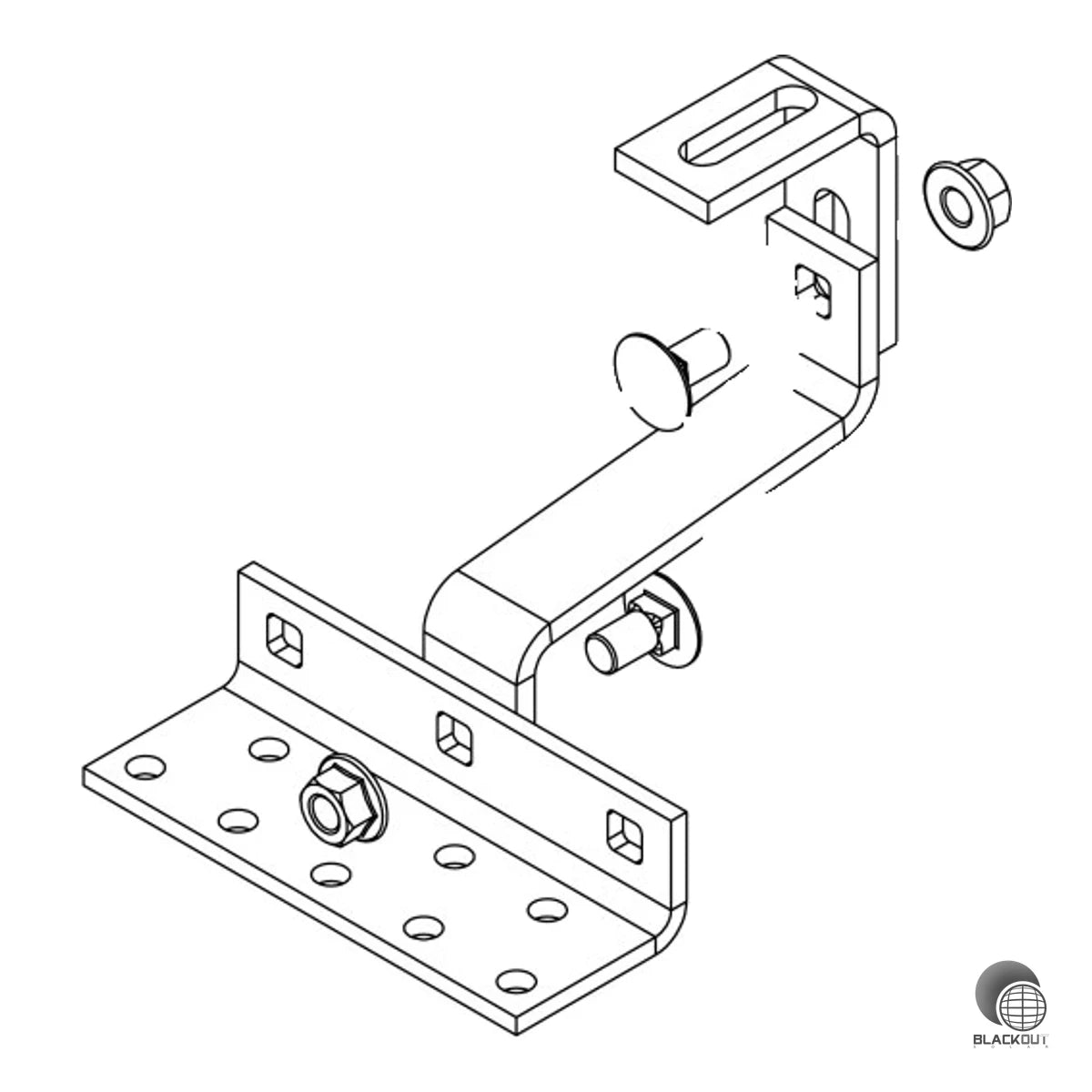 K2 SolidHook Vario 2 Dachhaken für Dachpfannen Edelstahl