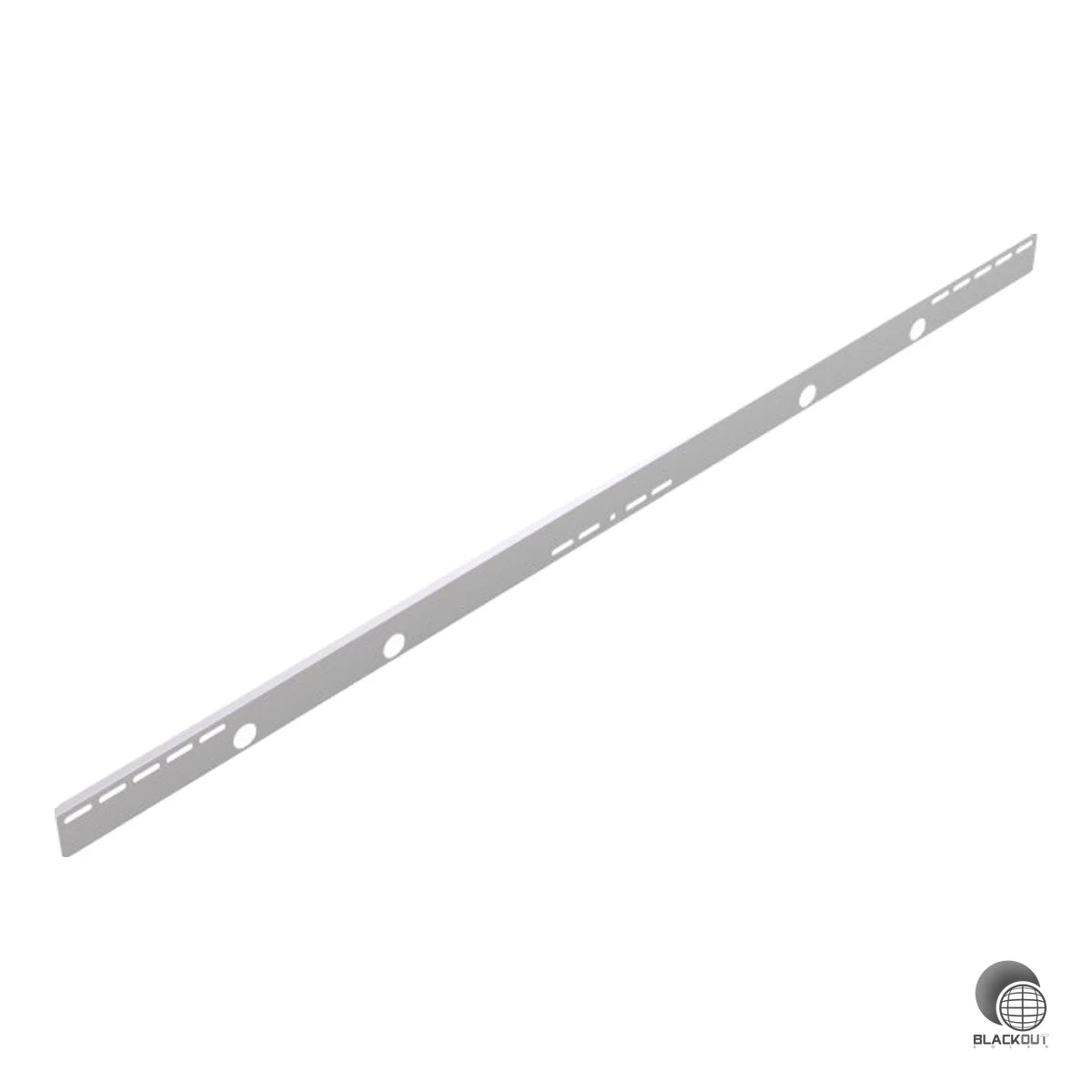 Das Aerocompact Windleitblech S05WD schützt die Unterkante von PV-Modulen vor Windunterströmung — passend für Module mit 1.500–1.750 mm Länge bei 5° Dachneigung.