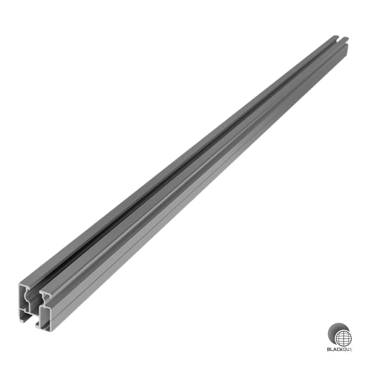 Gewichtsoptimierte Aluminium-Tragschiene für die sichere Befestigung von PV-Modulen auf dem Dach. Mit 4750 mm Länge und 35 mm Profilhöhe ideal für Anwendungen mit geringeren Lasten.