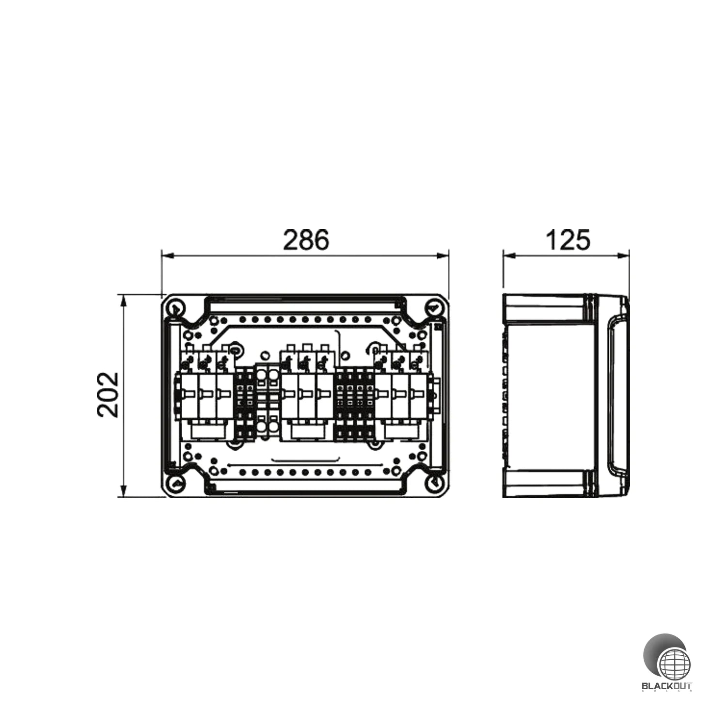 Obo Bettermann Generatoranschlusskasten 3×1 String / 3 MPP 900V DC