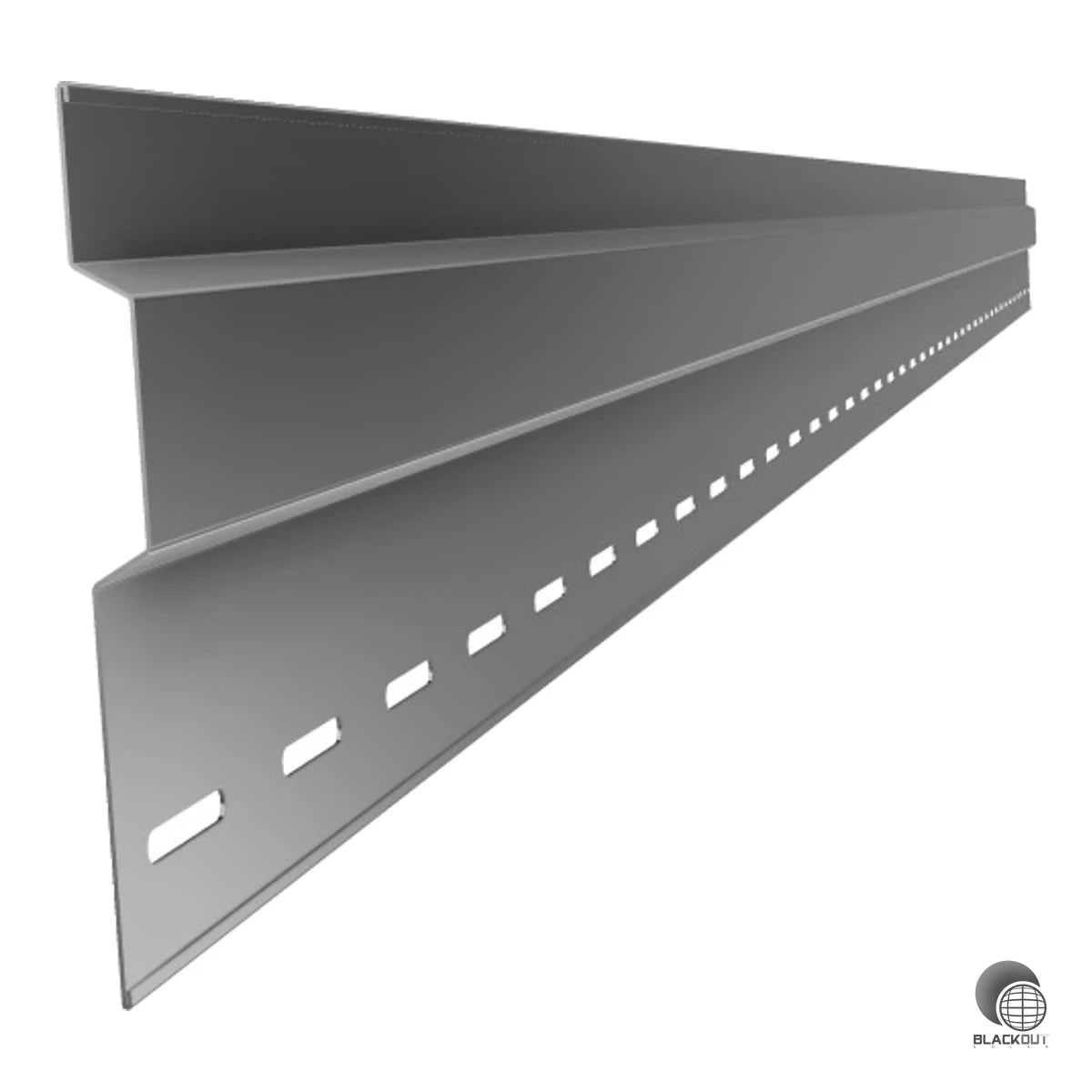 Das Windschottblech light für das SL Fast Flat System verbessert die Aerodynamik auf Flachdächern und reduziert so den Ballastbedarf – einfach am Firstadapter verschraubt, für Süd- und Ost-West-Anlagen geeignet.