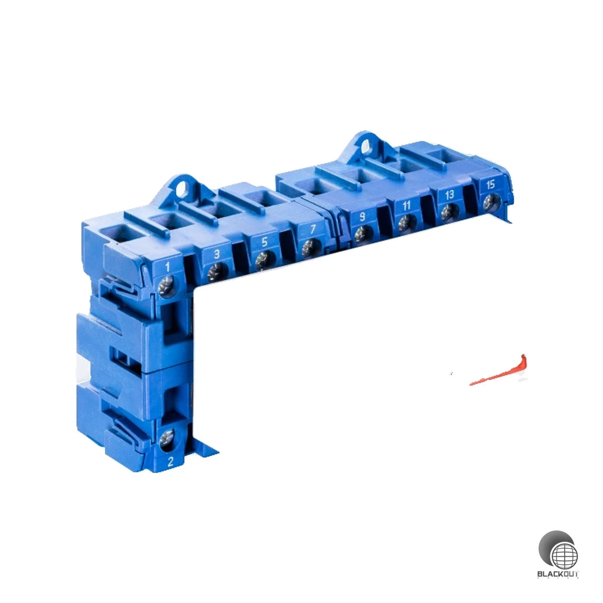 Speziell für DC-Photovoltaikanlagen entwickelter 8-poliger Lasttrennschalter zur sicheren galvanischen Trennung von PV-Strängen — montierbar auf Hutschiene direkt im Verteiler.