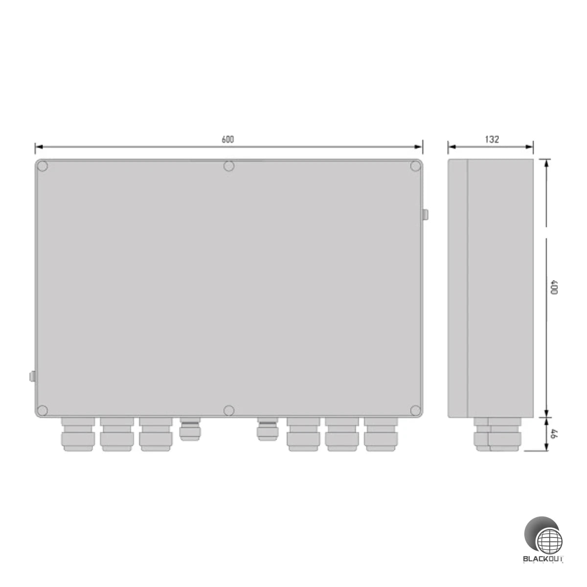 Citel XS Generatoranschlusskasten 6MPP 2 Strings Typ 1+2+3 1000VDC