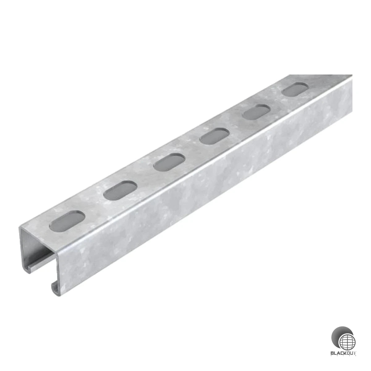 Robuste Doppel-Ankerpunkt-Befestigungsschiene aus Stahl S235JR mit Zink-Magnesium-Beschichtung ZM310 zur sicheren Anbindung der SN2 Montageschiene an Dachanker – in 1652 mm Länge.