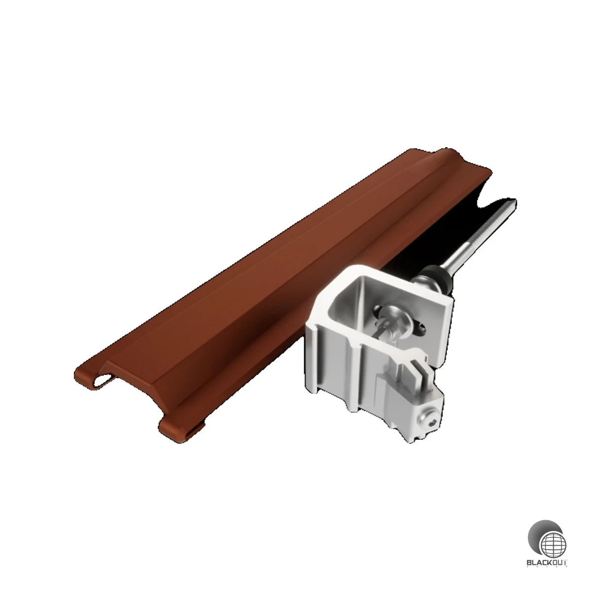 Aluminium-Solarhalter für PREFA Dachplattenwellen — präzise gefertigt für die sichere Schrägdachmontage im PREVARIO Solarmontagesystem.