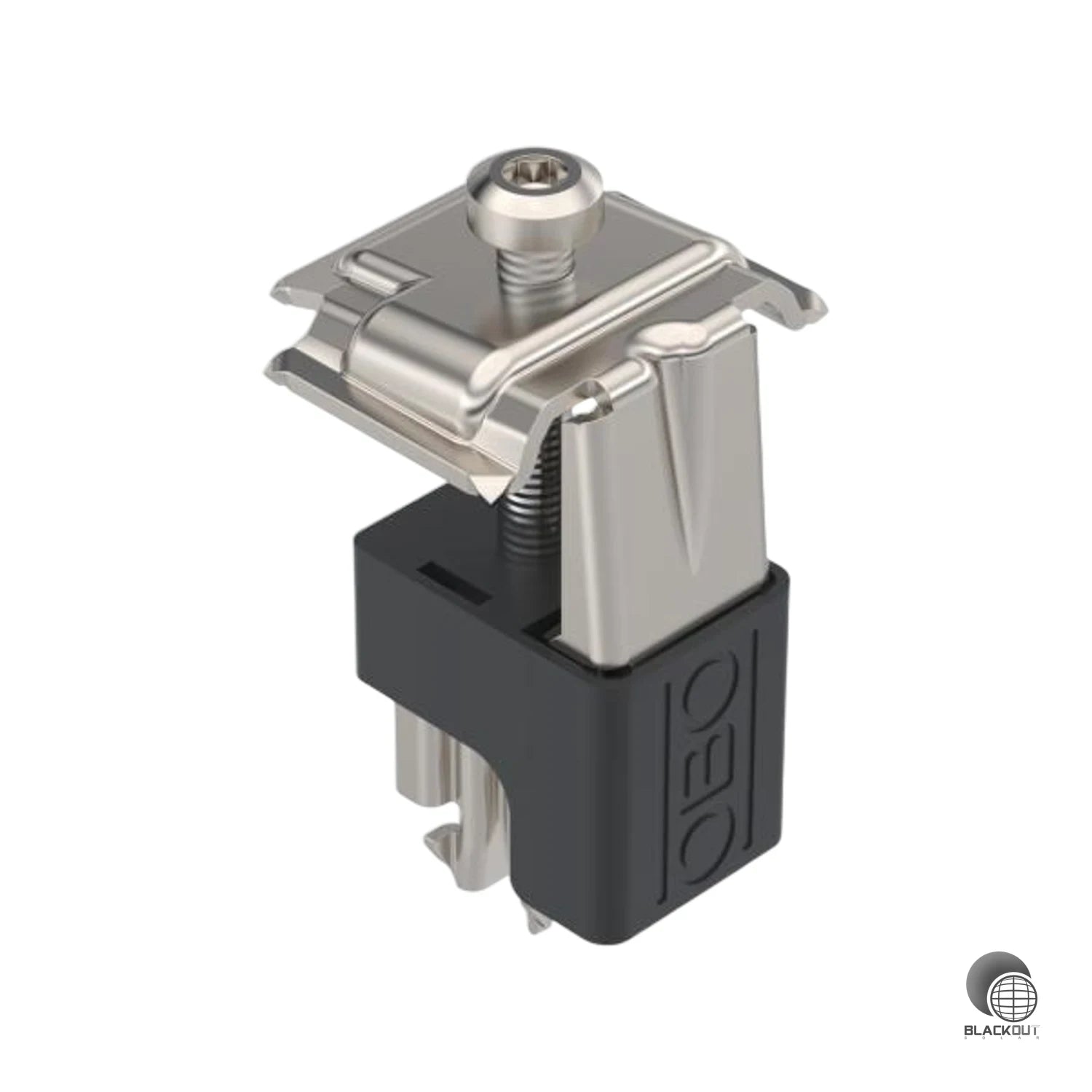 Vielseitige Universalklemme aus rostfreiem Stahl für die PV-Modulmontage auf Flach- und Schrägdächern. Einsetzbar als End- oder Mittelklemme für Modulrahmenhöhen von 30–50 mm.