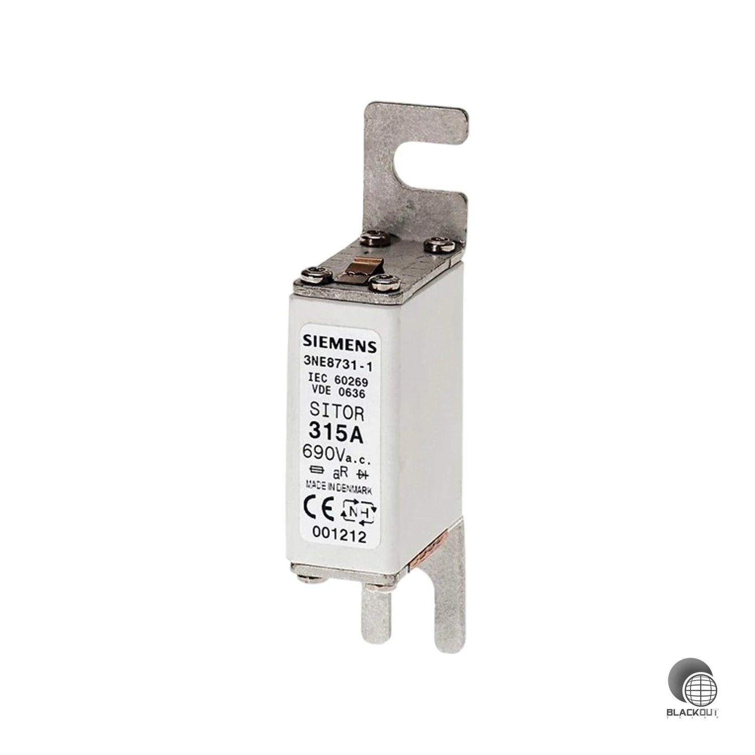 Halbleiterschutz-Sicherungseinsatz der Baugröße NH000 mit superflinker Abschaltcharakteristik für zuverlässigen Schutz von Leistungshalbleitern und elektrischen Anlagen bis 690 V AC.