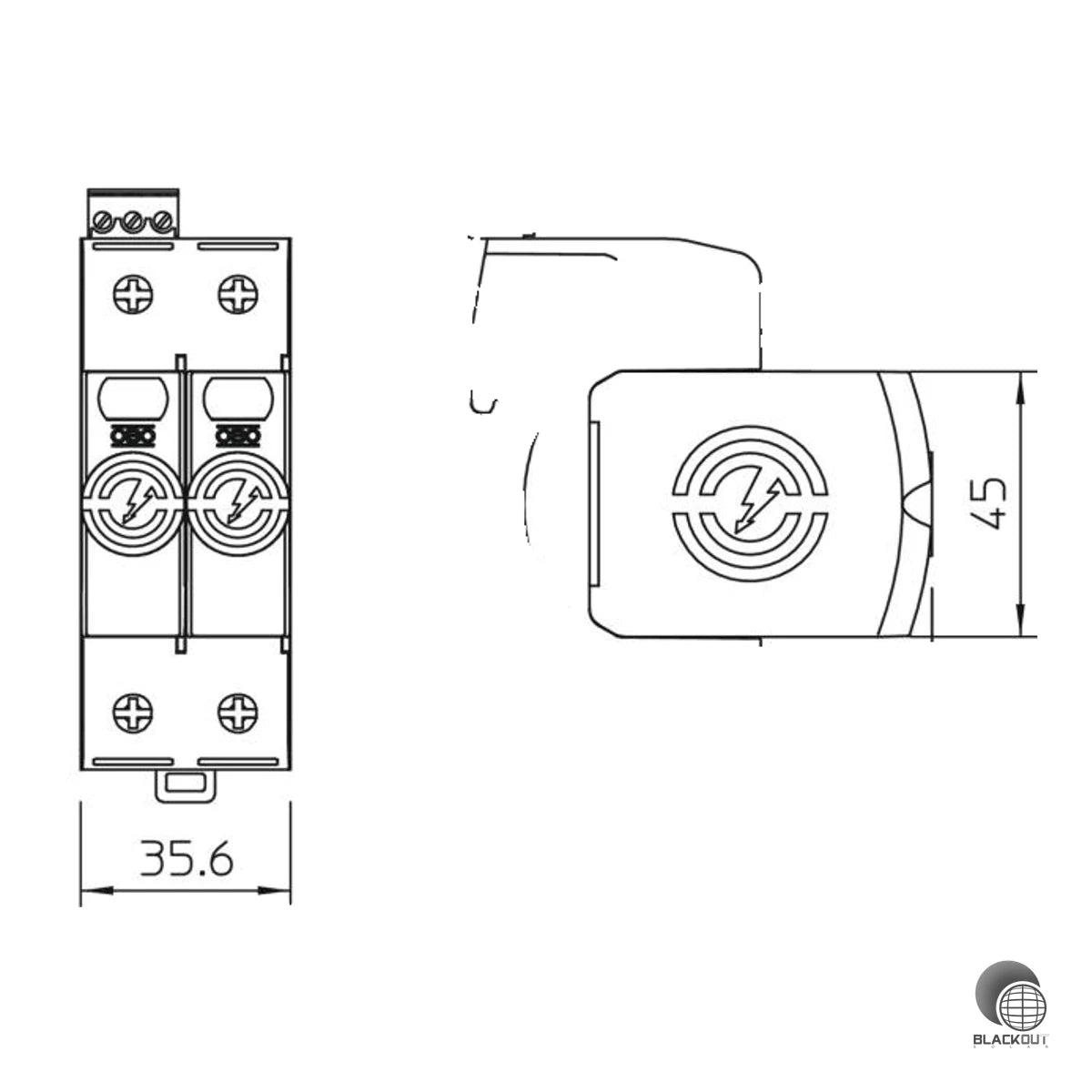 OBO Bettermann SurgeController V20 Überspannungsableiter Typ 2 2-polig