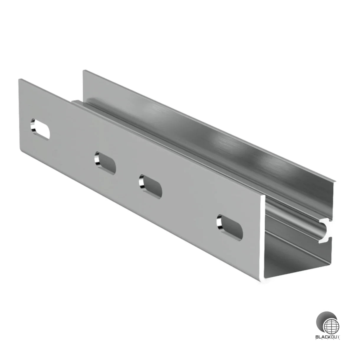 Verbinder aus Aluminium zum Koppeln zweier SolarFish H44 Montageschienen. Schnelle Positionierung dank Schwalbenschwanzverbindung und Führungsrille.