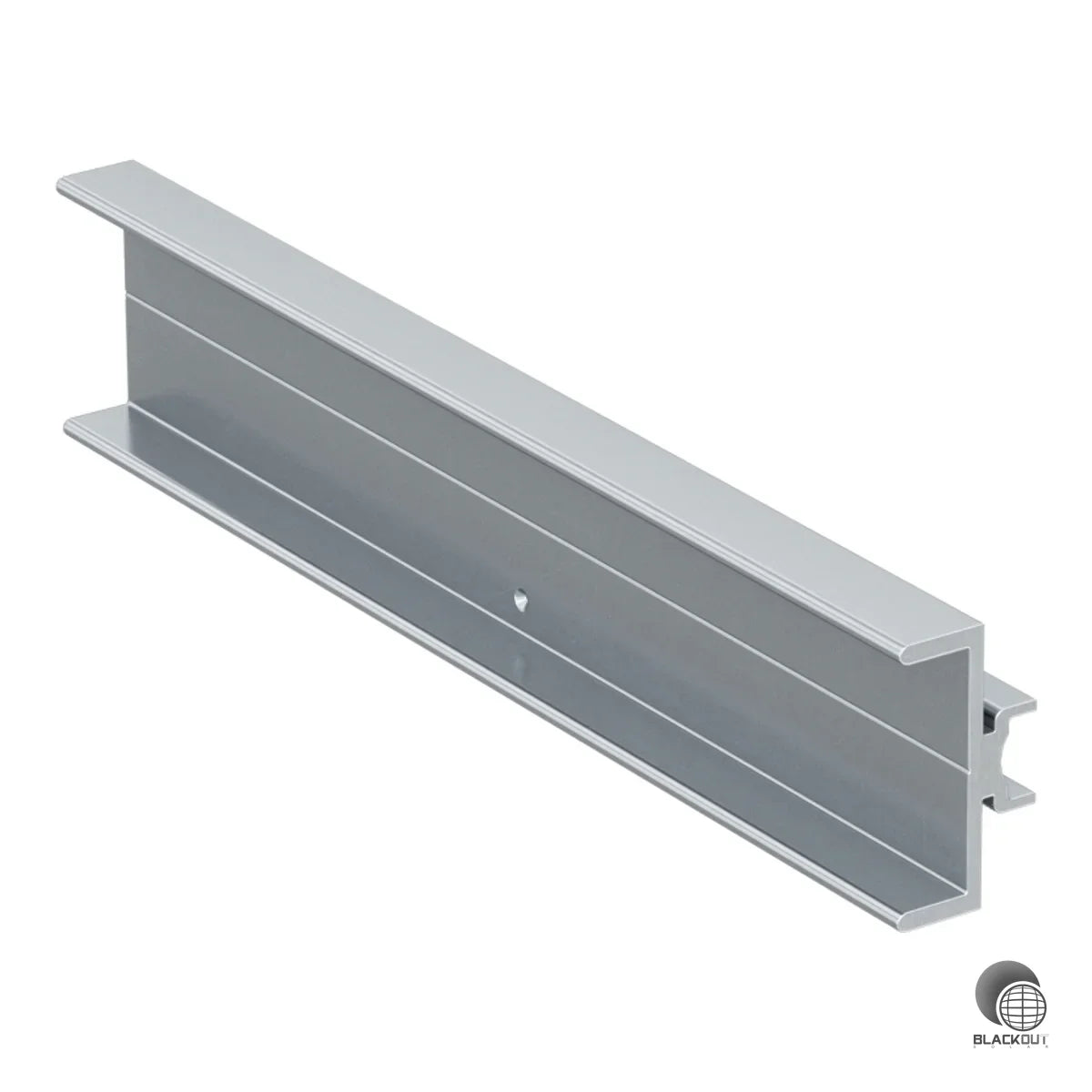 Aluminium-Profilverbinder zur stabilen Verbindung von zwei Solarprofilen. Der mittige Entlastungszapfen erleichtert die Montage durch schnelle Positionierung im Profil.