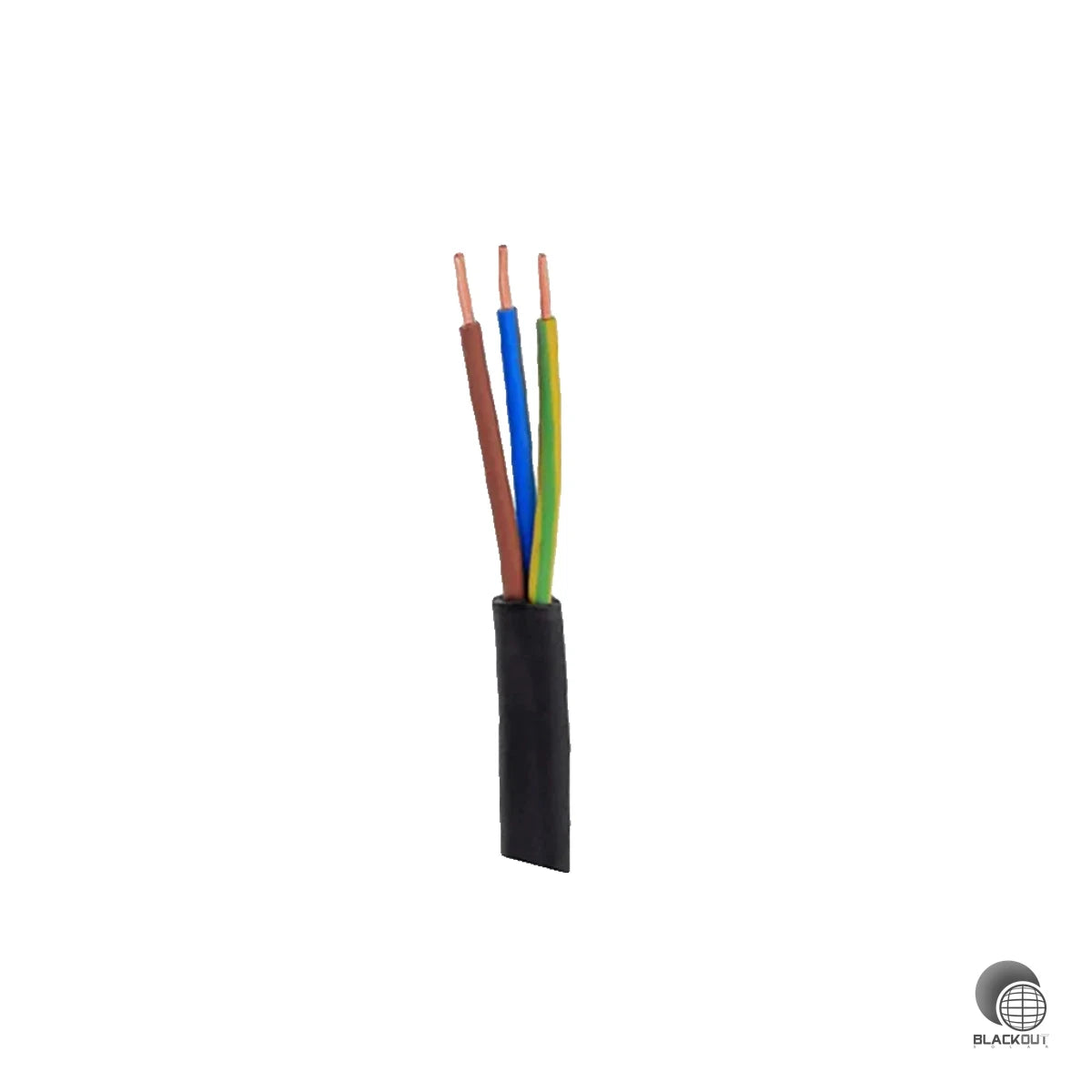 Erdkabel schwarz isoliert NYY-3x1,5 verschiedene Längen 1