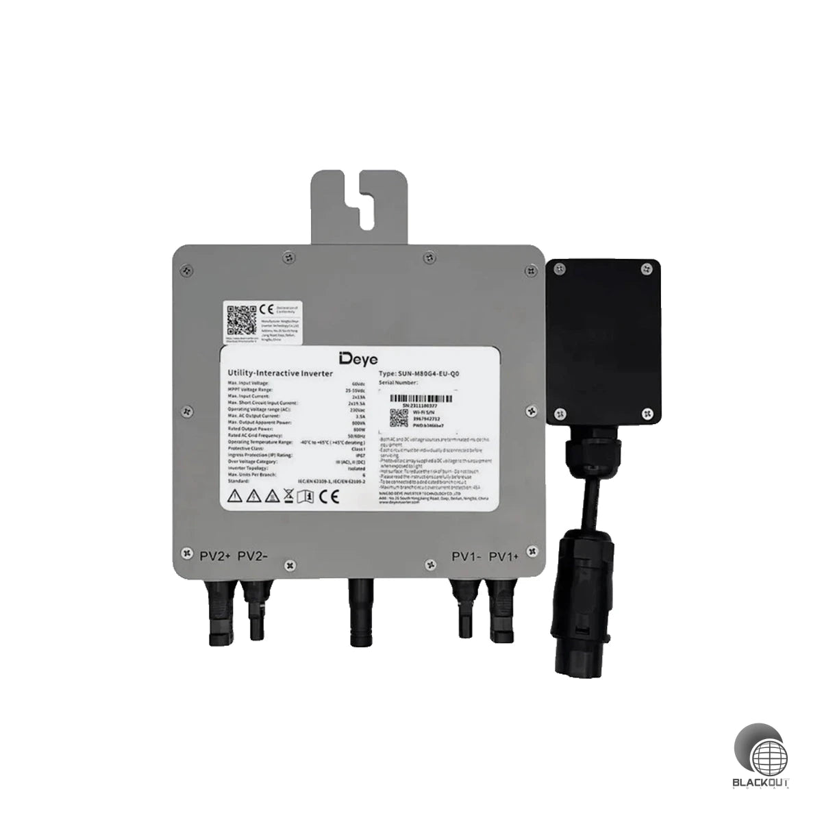 Mikro-Wechselrichter DEYE SUN-M80G4-EU-Q0 inkl. 5m Anschlusskabel (B2B) 3