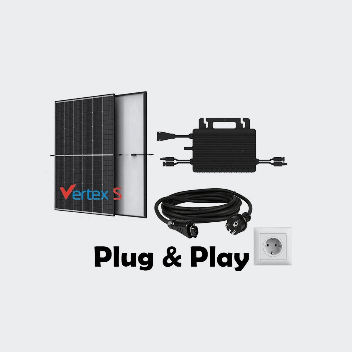 Balkonkraftwerk 910W mit Hoymiles HMS-800W-2T mit WiFi integriert