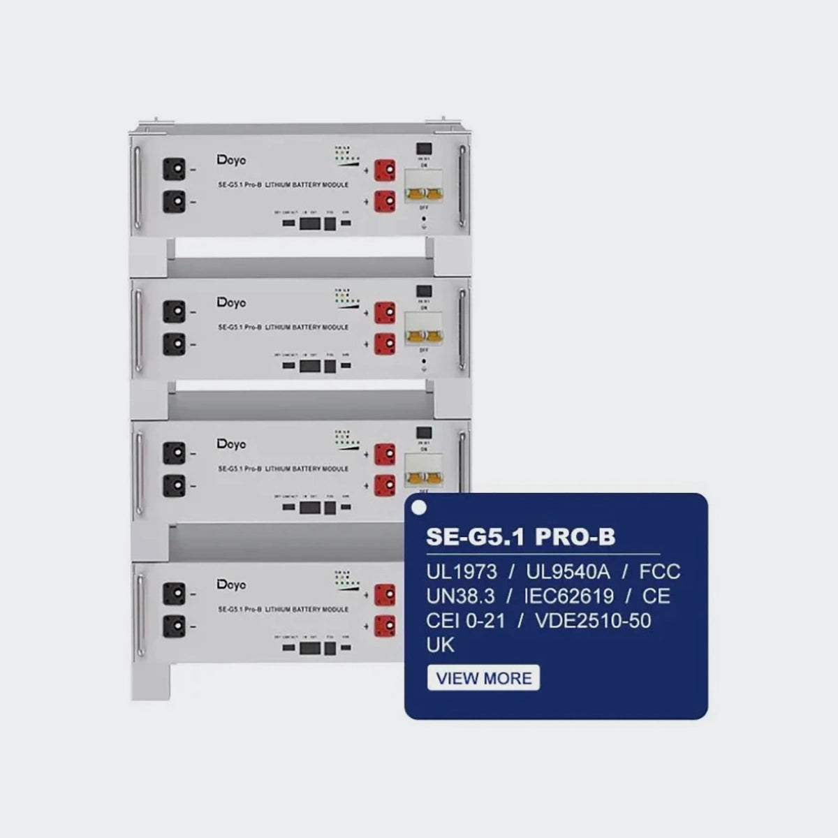 Deye 5,12kWh Photovoltaik Speicher SE-G5.1 Pro-B 48V Lifepo4 Akku (B2B)