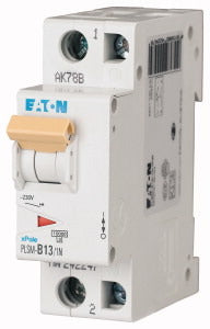 Eaton Leitungsschutzschalter, 13 A, 1p+N, Charakteristik: B