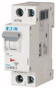 Eaton Leitungsschutzschalter, 16 A, 1p+N, Charakteristik: C