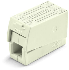WAGO 2-Leiter-Leuchtenklemme Insta. 1-2,5mm² Leuchte. 0,5-2,5mm²