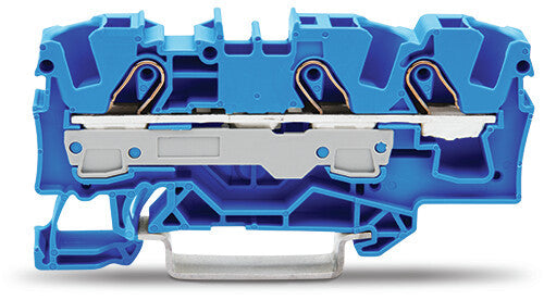 WAGO 3-Leiter-Durchgangsklemme, blau, 0,5- 6 (10) mm²