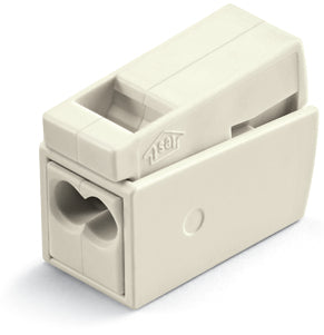 WAGO 2-Leiter-Leuchtenklemme Insta. 1-2,5mm² Leuchte. 0,5-2,5mm²