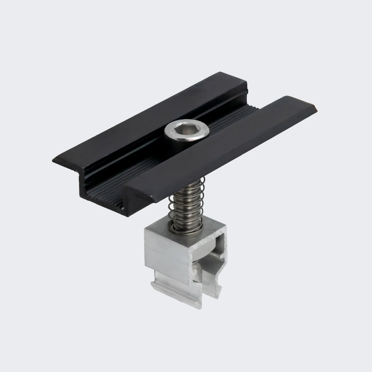 Montageset für Doppelstabmattenzaune 2 Module senkrechte Montage Photovoltaik Balkon - Zaun