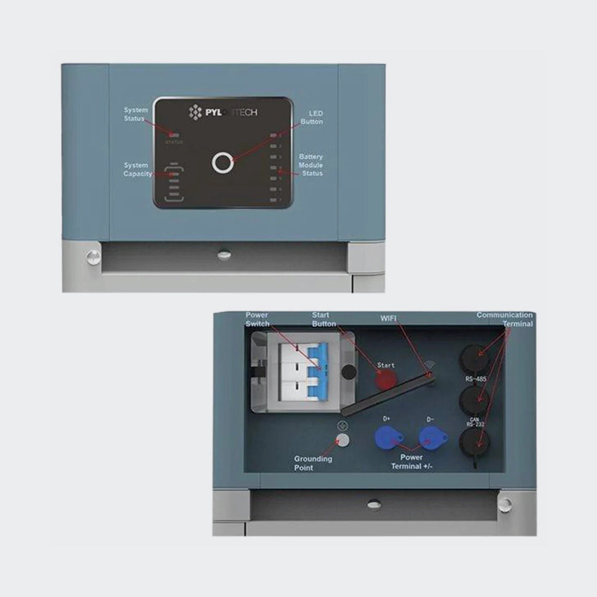 Pylontech Force-H2 96V 7,1-10,65-14,2kWh LiFePO4 Akku + BMS
