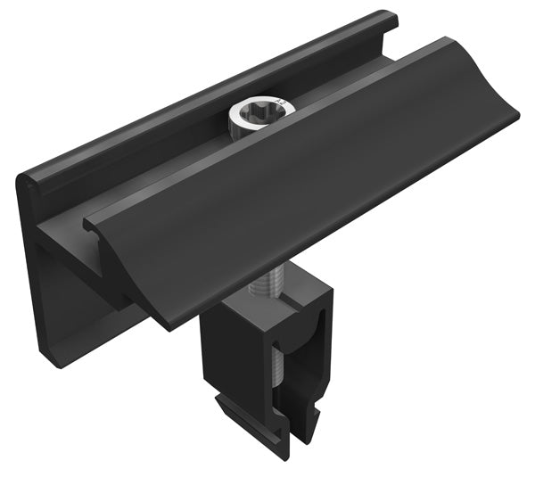 SL Rack Endklemme Vario schwarz eloxiert