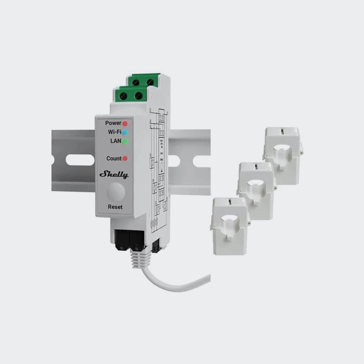 Shelly Pro 3EM - 120A smarter Energiemesser