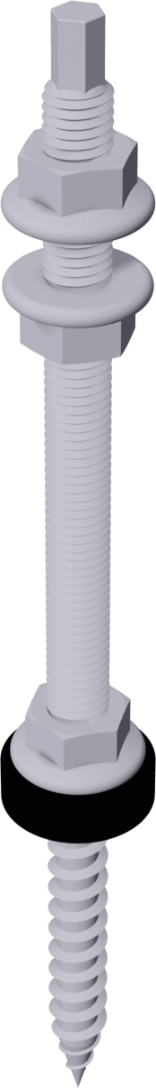 Schletter Stockschraube inkl. Aufsatzteil M10x200