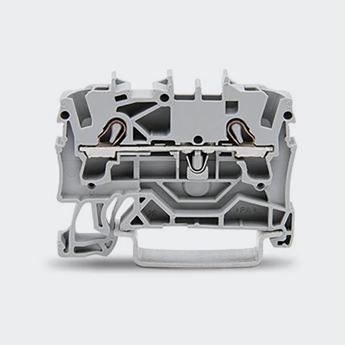 WAGO 2-Leiter-Durchgangsklemme, 4mm², für Anwendungen Ex e II geeignet, grau