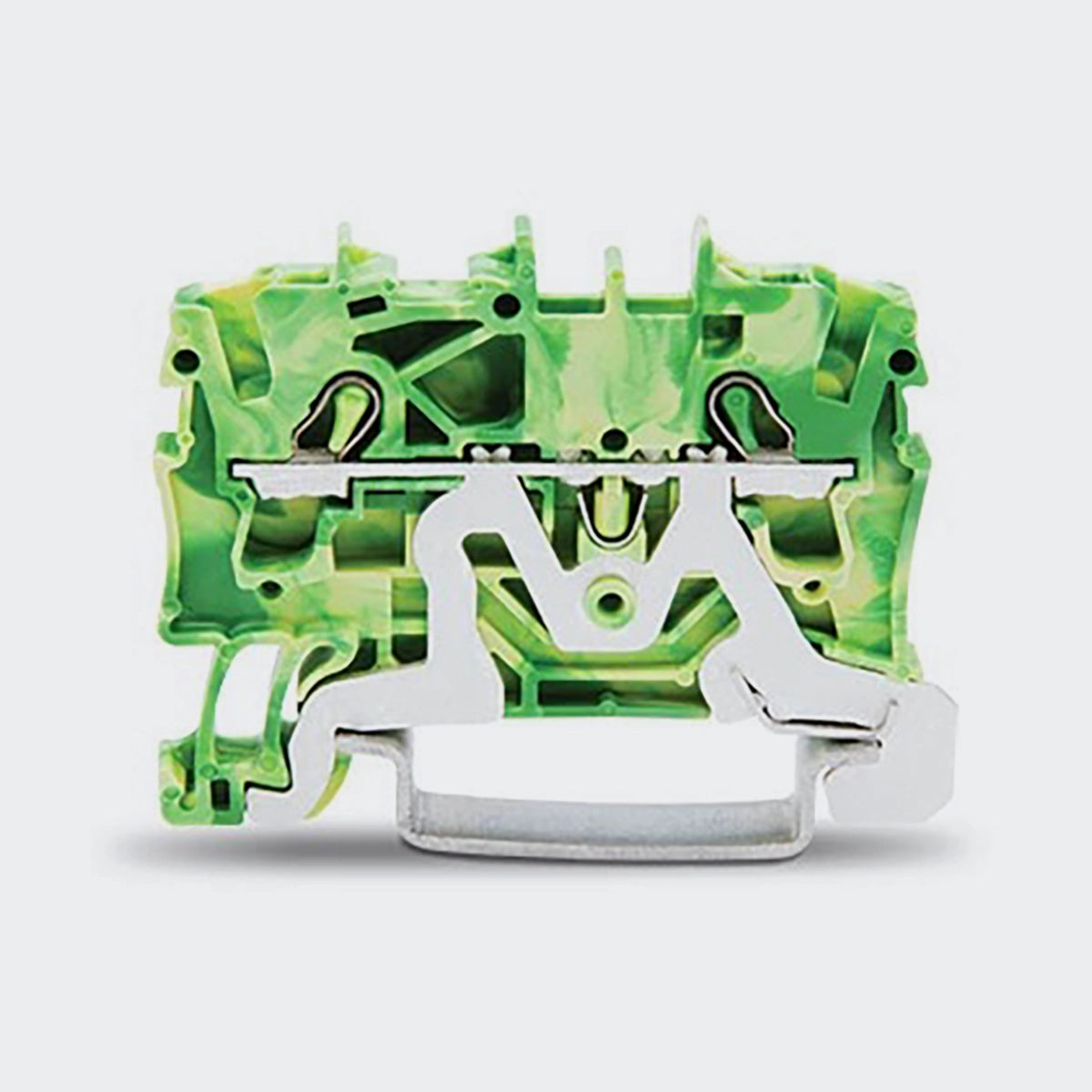 WAGO 2-Leiter-Schutzleiterklemme, 2,5mm², für Anwendungen Ex e II geeignet, grün-gelb