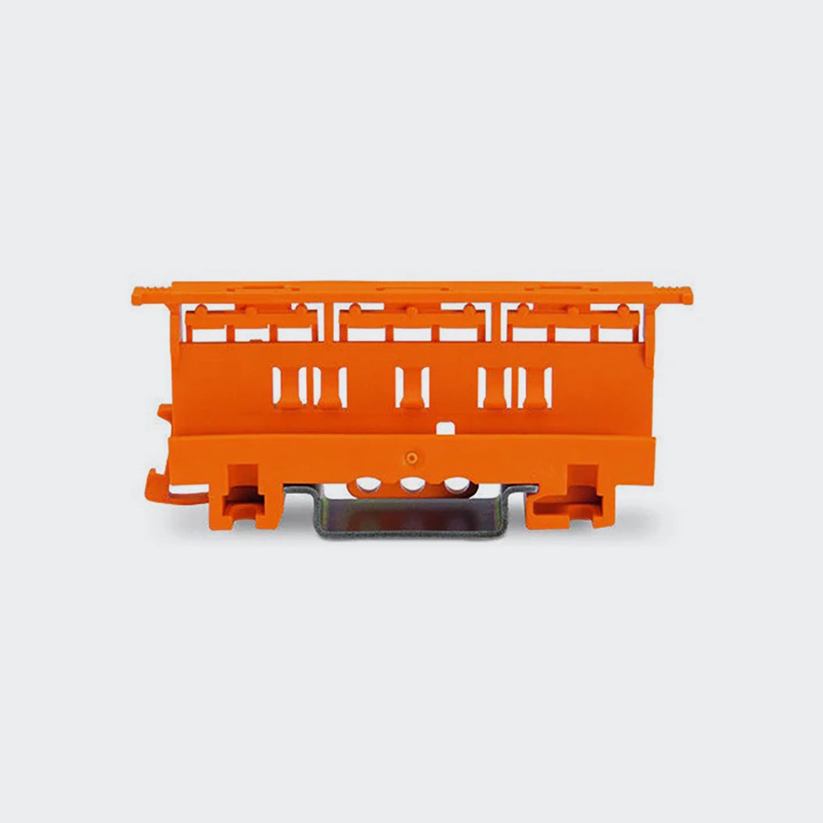 WAGO Befestigungsadapter, Serie 221 - 4mm², Montage auf TS 35/Schraubmontage, orange