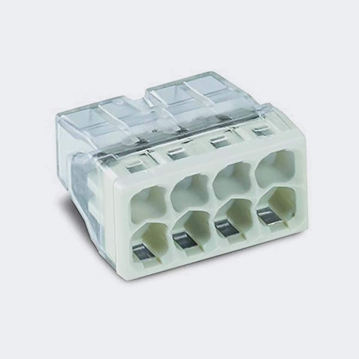 WAGO COMPACT-Verbindungsdosenklemme, für eindrähtige Leiter, max. 2,5mm², transparent