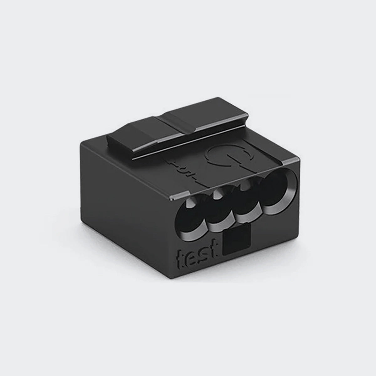 WAGO MICRO-Verbindungsdosenklemme, für eindrähtige Leiter, Ø max. 0,8mm, dunkelgrau