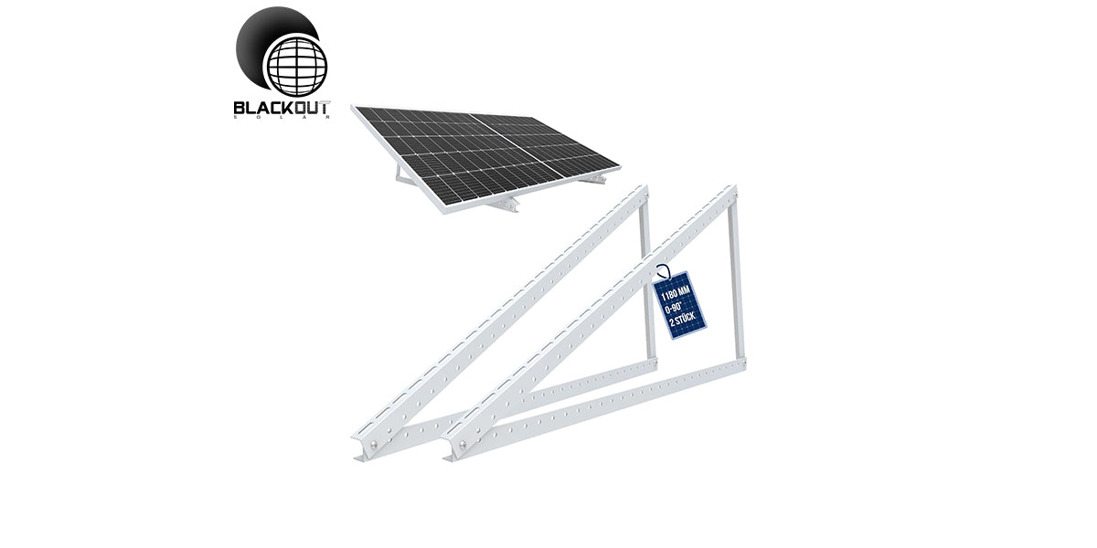 Balkonkraftwerk Halterung für Solarpanel Aufständerung bis 118 cm Flachdach PV Solarmodul | Verstellbar 0-90°