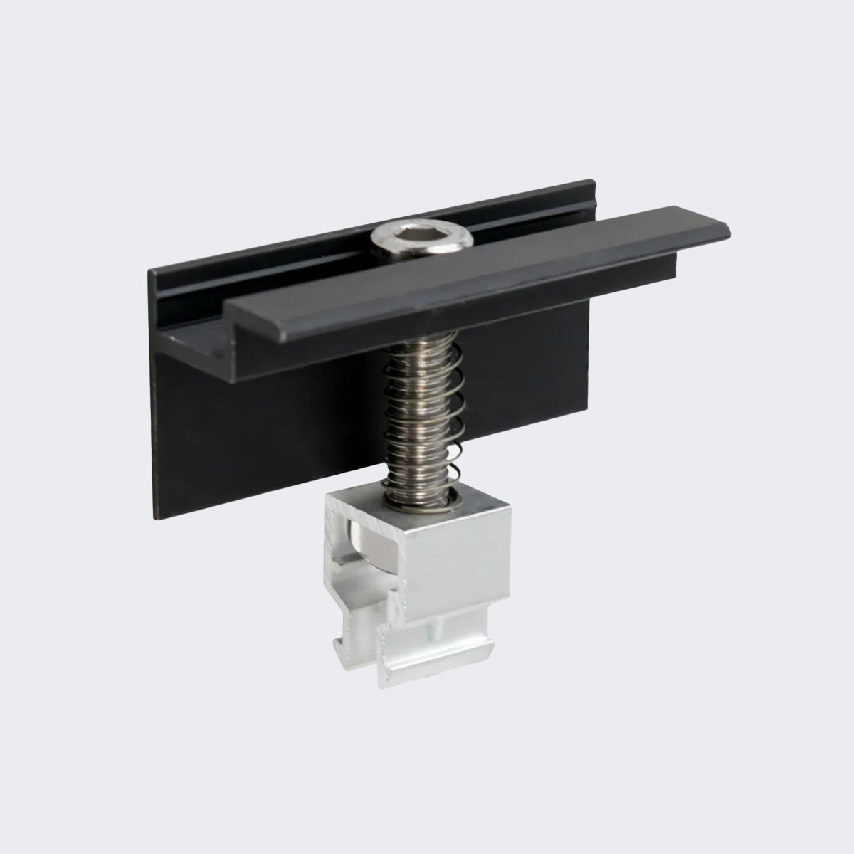 Montageset für Doppelstabmattenzaune 2 Module senkrechte Montage Photovoltaik Balkon - Zaun
