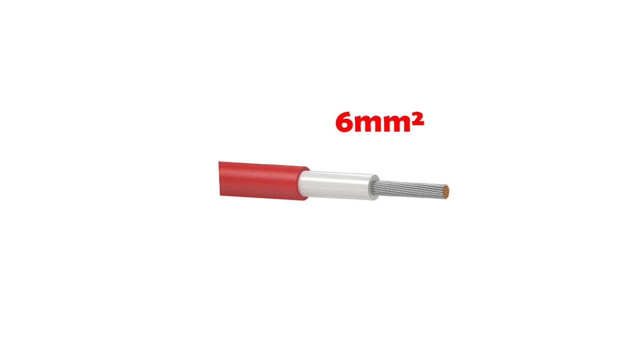 SOLARKABEL FÜR PHOTOVOLTAIK 1x6MM² rot