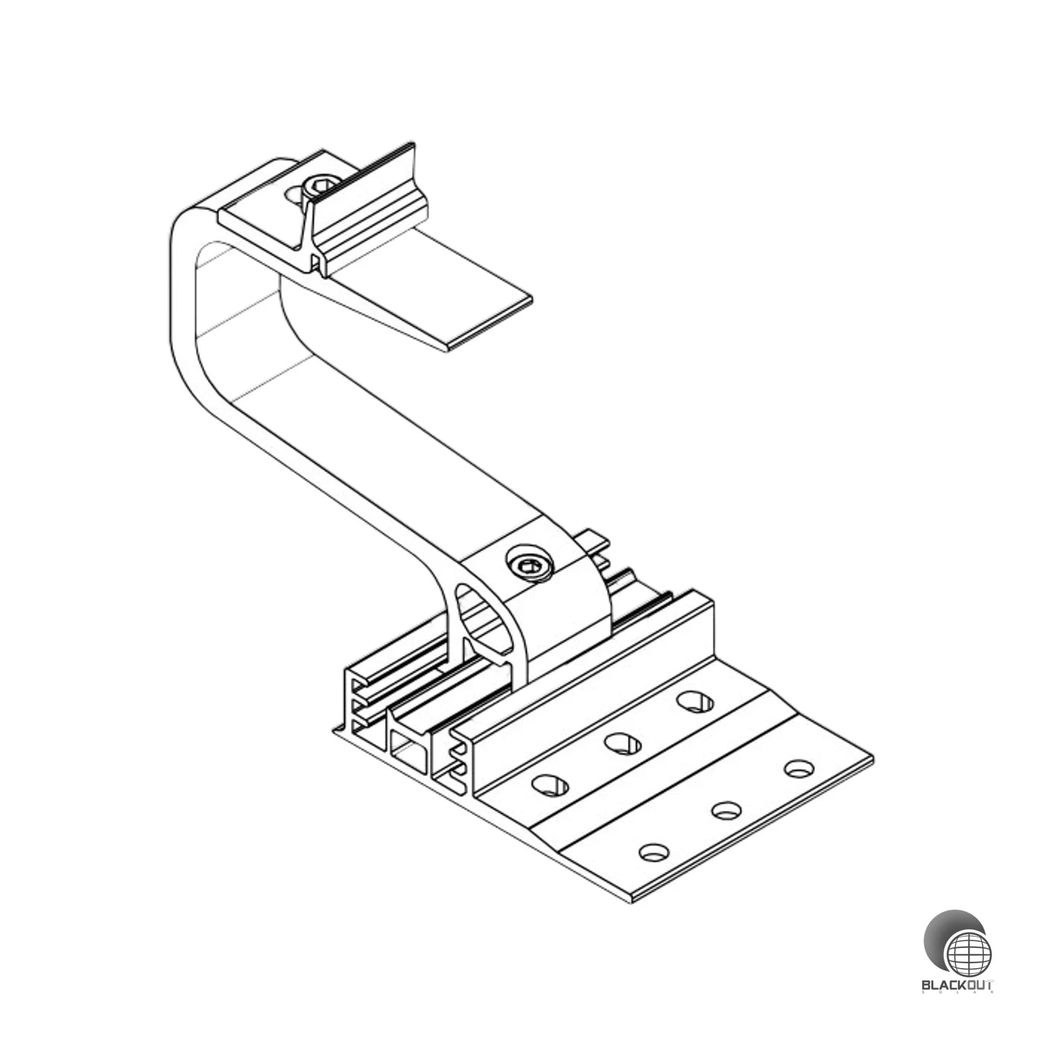 K2 Systems SingleHook 3S Dachhaken für Dachpfanne Schrägdach
