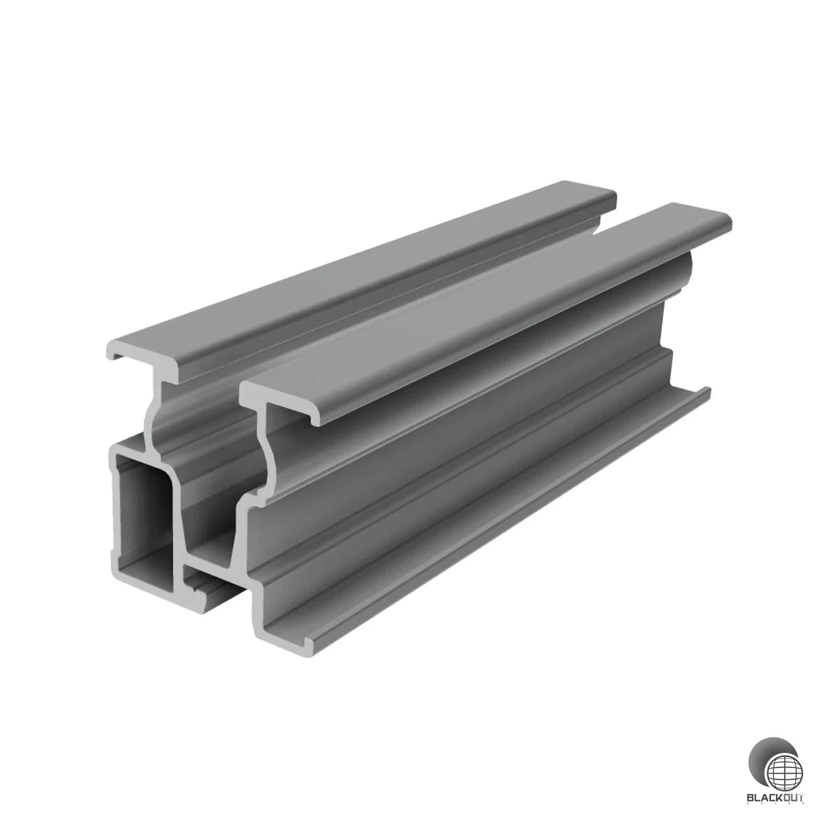 Robuste Aluminium-Modultragschiene von SL Rack in 5400 mm Länge – kompatibel mit allen SL Rack Dachanbindungen und gängigen Montagesystemen für eine schnelle, sichere PV-Montage.