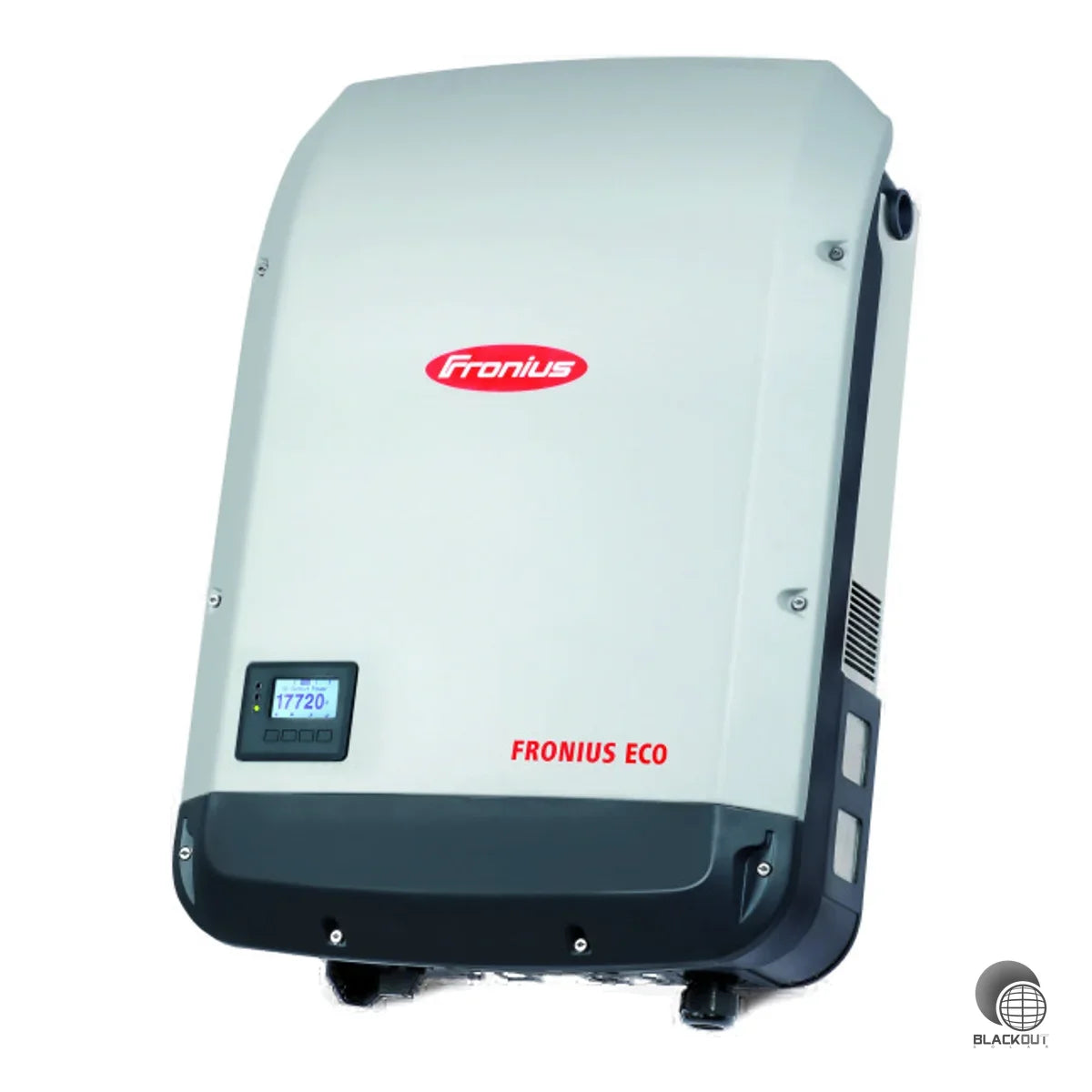 Dreiphasiger Projektwechselrichter von Fronius mit 25 kW Nennleistung, 98 % europäischem Wirkungsgrad und IP66-Schutzart für den Innen- und Außeneinsatz.