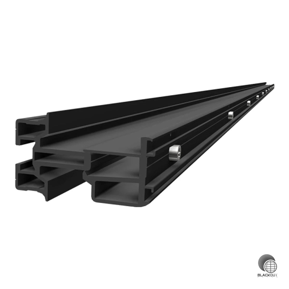 Die untere Profilschiene des SL Energy Wall Systems bildet als kombiniertes Einlege- und Klemmprofil die Basis für eine schnelle, sichere und optisch ansprechende Wandmontage von Solarmodulen.
