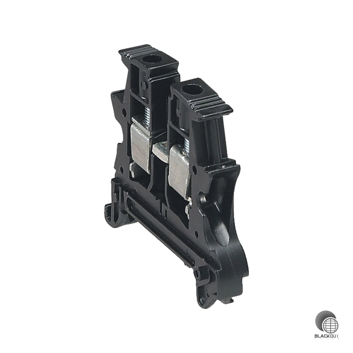 Speziell für Photovoltaik-Anlagen ausgelegte Durchgangs-Reihenklemme mit 1000 V DC Zulassung für die Hutschienenmontage. Zuverlässige Schraubverbindung für Leiterquerschnitte bis 6 mm².