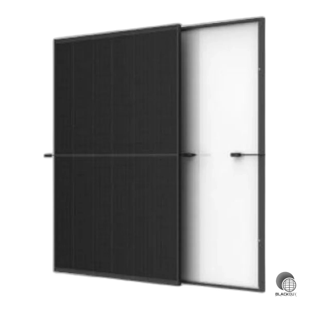 Kompaktes N-Typ i-TOPCon Doppelglasmodul mit 445 Wp und 22,3 % Wirkungsgrad im preisgekrönten Full-Black-Design — ideal für anspruchsvolle Dachinstallationen.