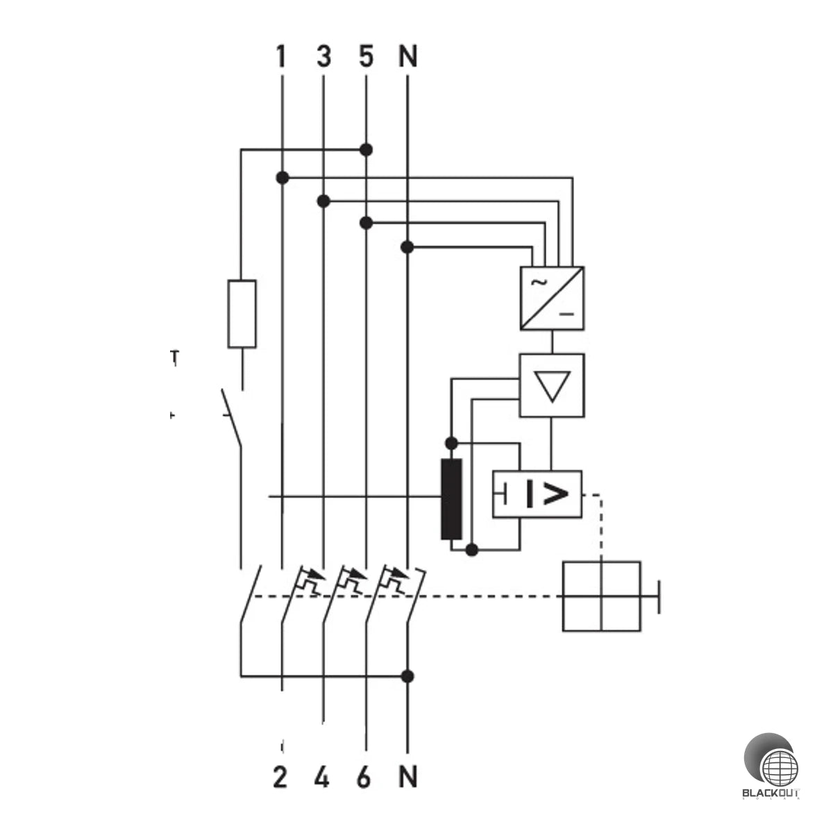 Doepke DRCBO 4 FI-/LS-Kombination 3P+N 25A 0,1A Typ B+ PV