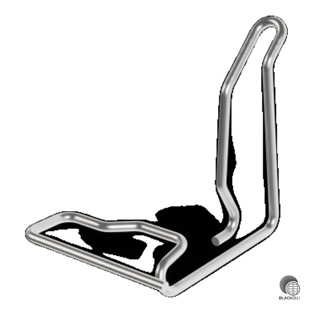 Kabelclip aus rostfreiem Stahl für das PREFA PREVARIO Solarmontagesystem — hält Solarkabel sicher und geordnet an der Montageschiene.