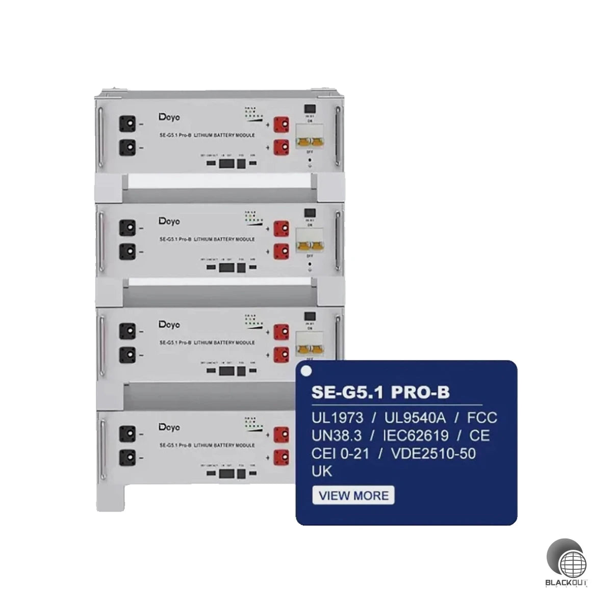 Deye 5,12kWh Photovoltaik Speicher SE-G5.1 Pro-B 48V Lifepo4 Akku 1