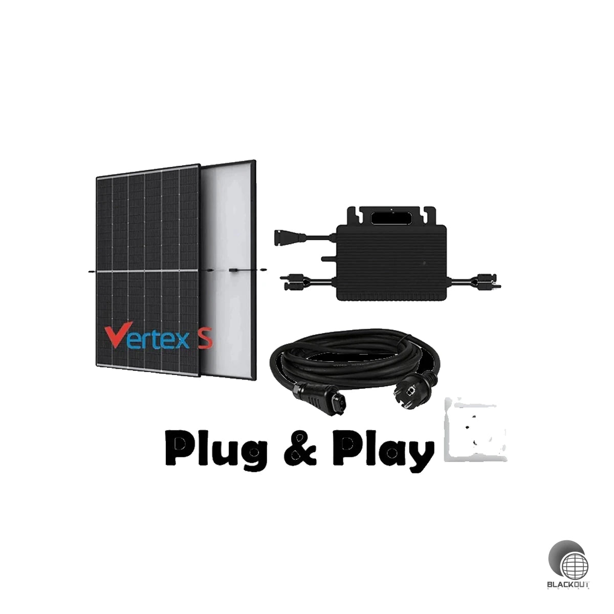 Balkonkraftwerk 910W mit Hoymiles HMS-800W-2T mit WiFi integriert 1