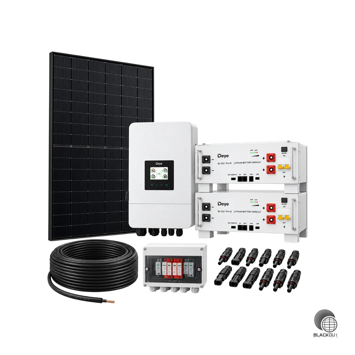PV-Komplettset 8,28 kWp mit Deye 8 kW Hybrid-Wechselrichter & 10,24 kWh Batteriespeicher 1