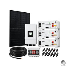 PV-Komplettset 10,12 kWp mit Deye 10 kW Hybrid-Wechselrichter & 15,36 kWh Speicher
